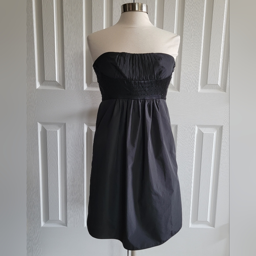 BCBG Max Azria Strapless Mini Dress Black Women’s XS 27” Length